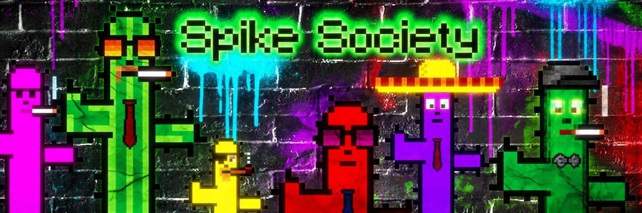 Spike Society graffiti banner